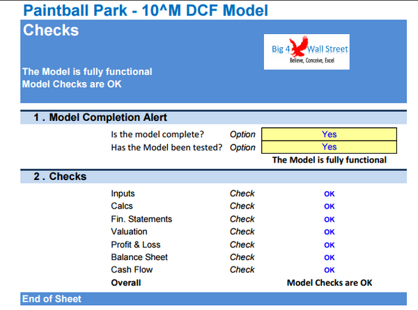 Paintball Park Business - 10+ Years DCF Model & Valuation