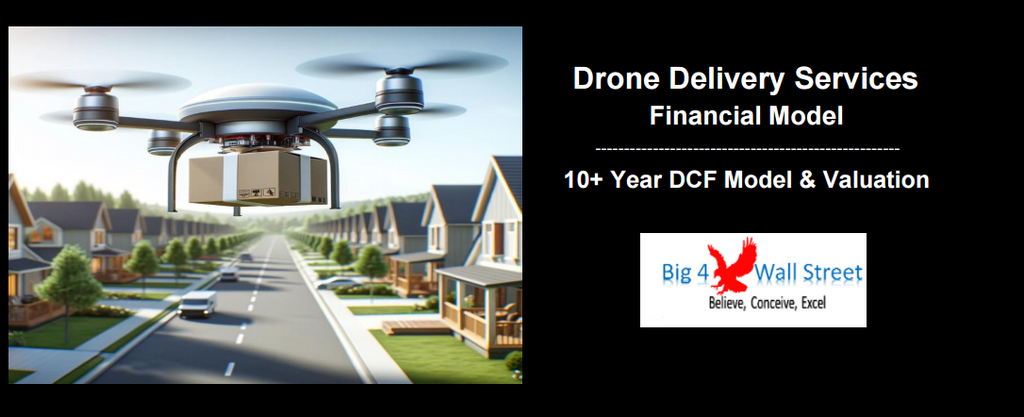 Drone Delivery Services - Financial Model (10+ Yrs. DCF and Valuation)