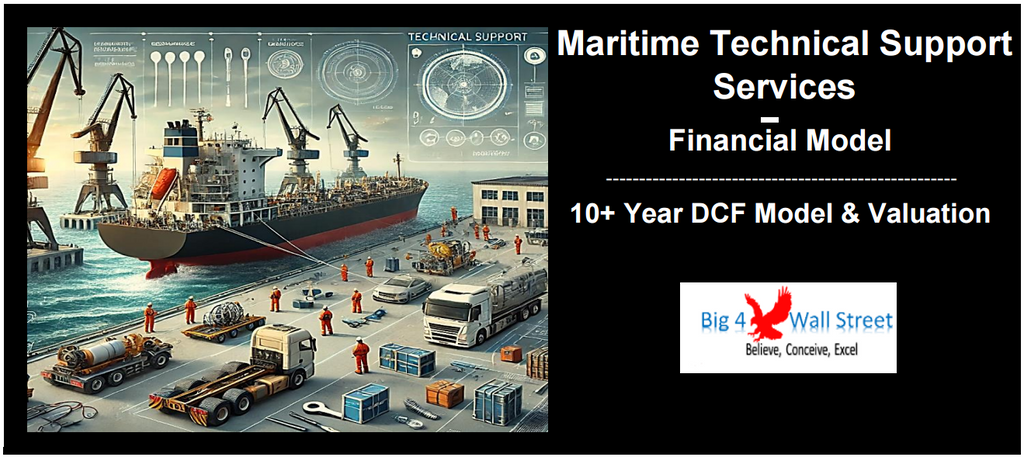 Maritime Technical Support Services Financial Model (10+ Yrs. DCF and Valuation)