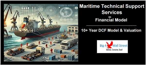 Maritime Technical Support Services Financial Model (10+ Yrs. DCF and Valuation)