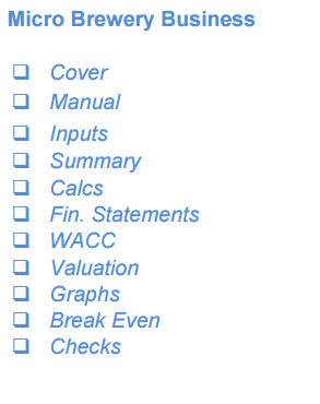 Micro-Brewery Business Financial Model (10+ Yrs. DCF and Valuation)