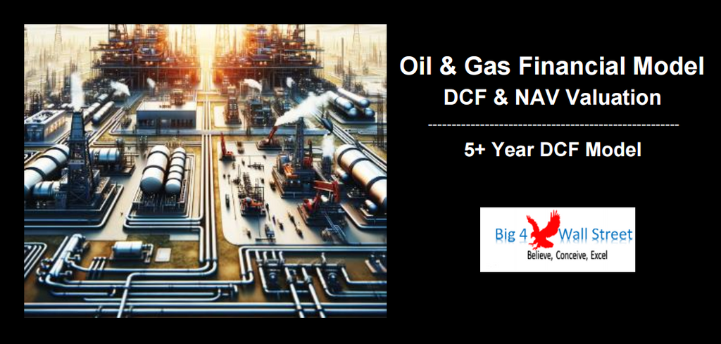 Oil & Gas Financial Model – DCF and NAV Valuation (5+ Yrs.)