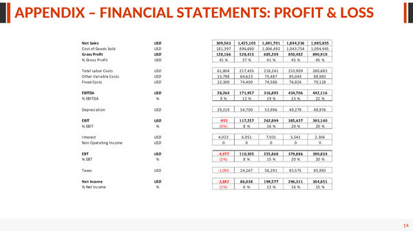 Nuts & Snacks Financial Model & Presentation