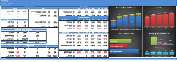 Pet Hotel 5-Year Financial & DCF Model