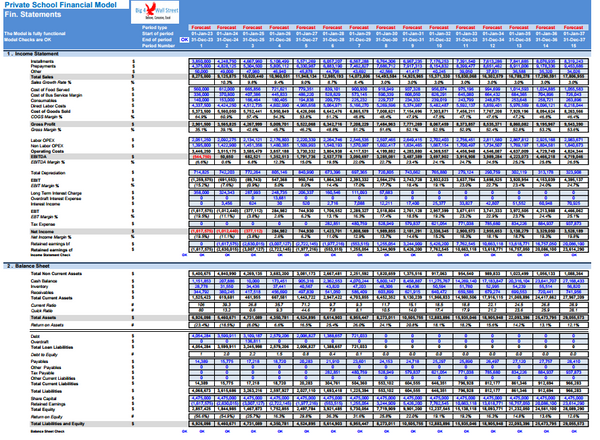 Private School Financial Model - 10+ Year DCF & Valuation