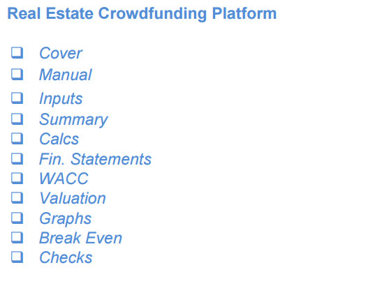 Real Estate Crowdfunding Platform Financial Model (10+ Years DCF & Valuation)