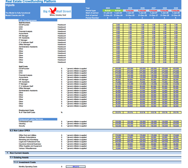 Real Estate Crowdfunding Platform Financial Model (10+ Years DCF & Valuation)