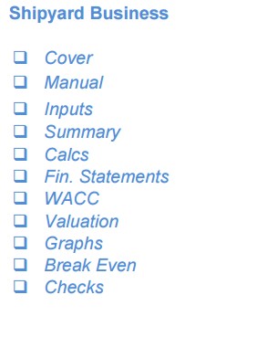 Shipyard Business Financial Model (10+ Yrs. DCF and Valuation)