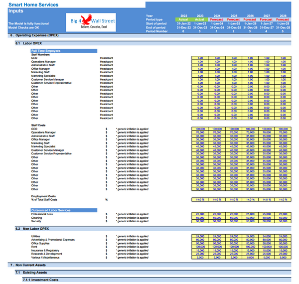Smart Home Services’ Business - Financial Model (10+ Yrs. DCF and Valuation)