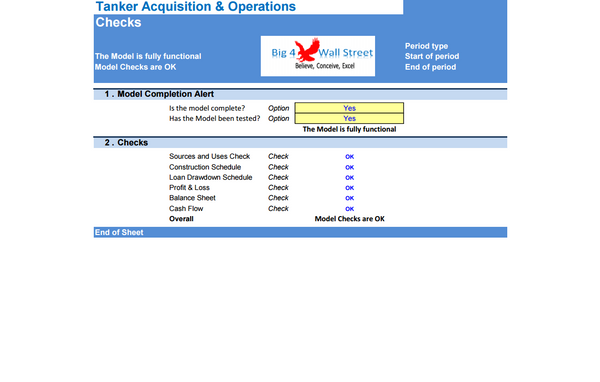 Tanker Acquisition & Operations - DCF 30Y Financial Model