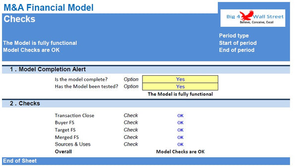Merger & Acquisition Model