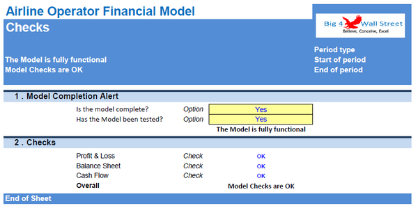 Airline Operator Financial Model