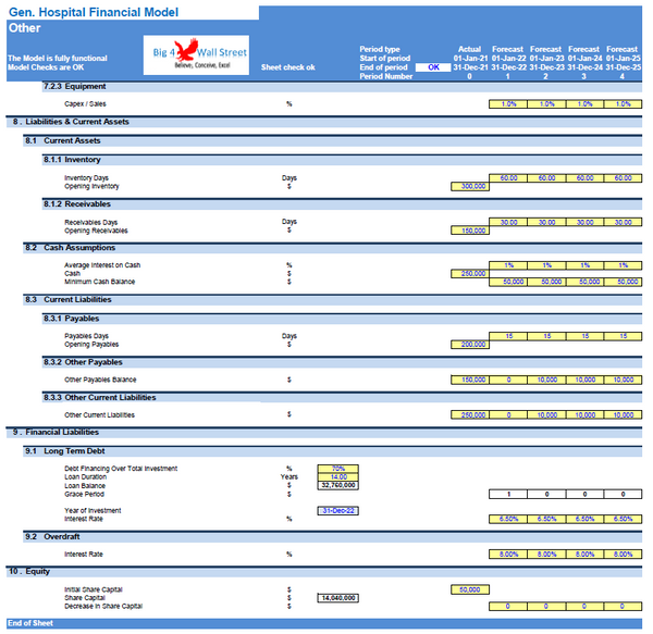 General Hospital Financial Model