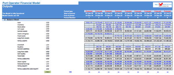 Port Operator Financial Model