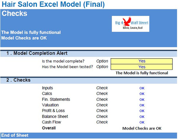 Hair Salon Financial Model