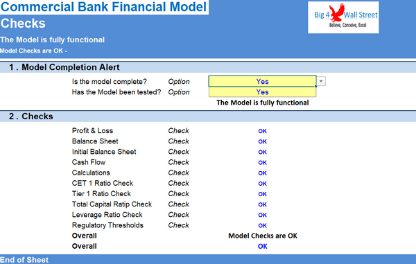 Commercial Bank Financial Model