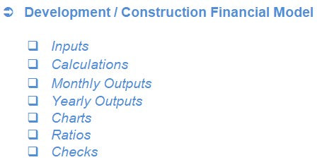 Construction / Development Financial Model