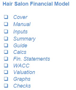 Hair Salon Financial Model