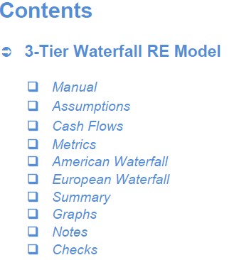 3-Tier Waterfall Real Estate Model
