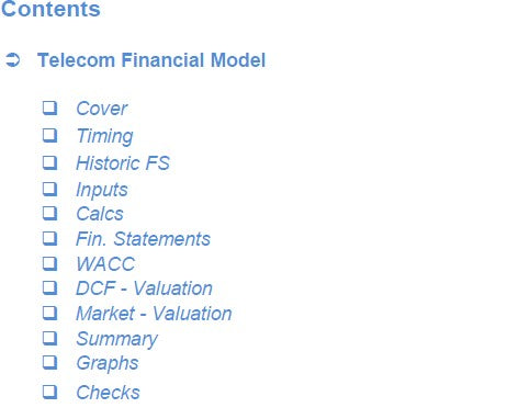 Telecoms Financial Model