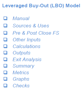 Leveraged Buyout (LBO) Model