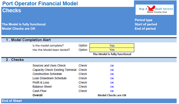 Port Operator Financial Model