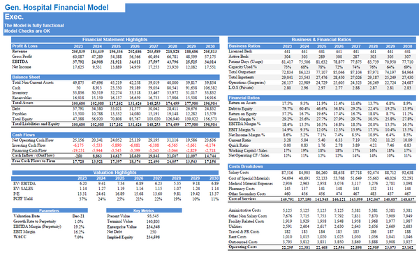 General Hospital Financial Model