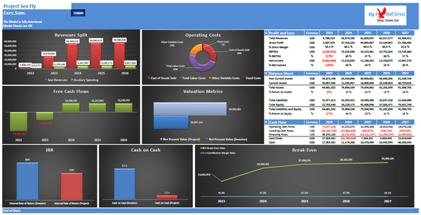 Start Up Seaplanes Operator Financial Model
