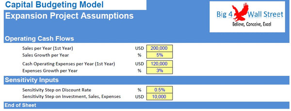 Capital Budgeting Model