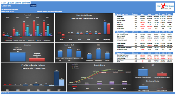 Care Center Financial Model