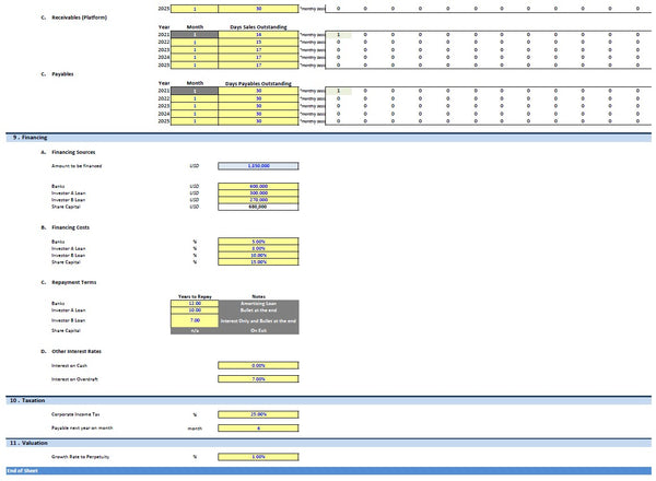 SaaS Financial Model