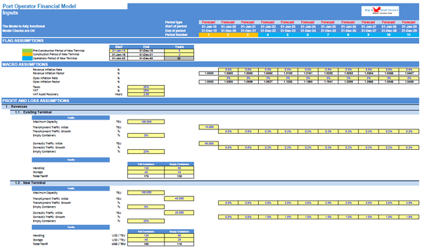 Port Operator Financial Model