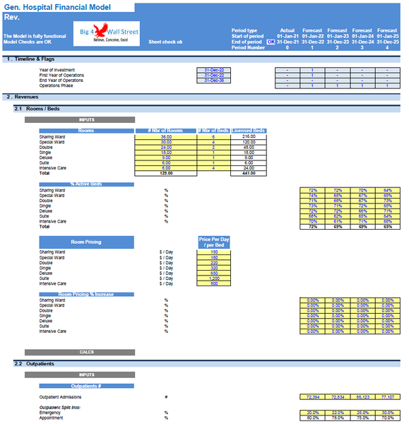 General Hospital Financial Model