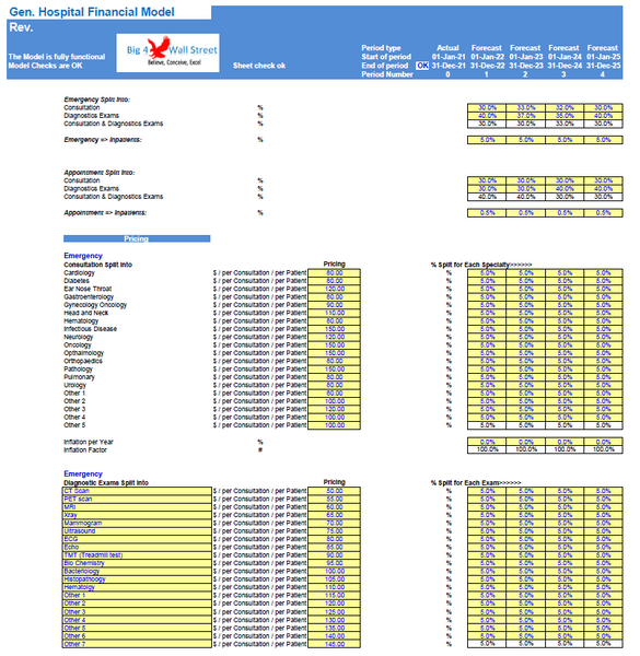 General Hospital Financial Model