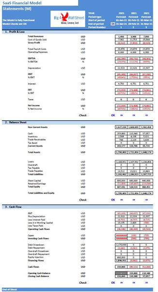 SaaS Financial Model