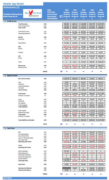 Mobile App Financial Model