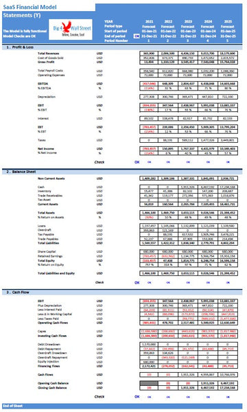 SaaS Financial Model