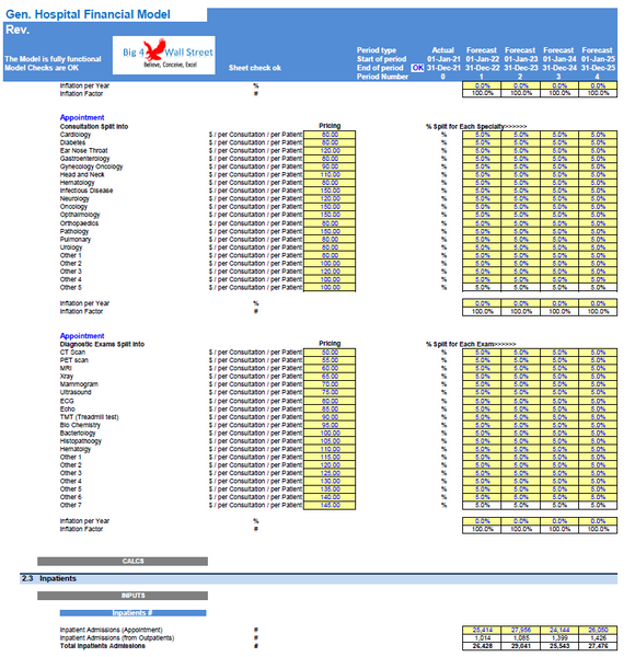 General Hospital Financial Model