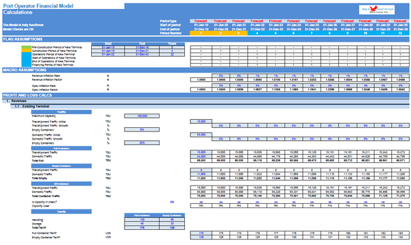 Port Operator Financial Model