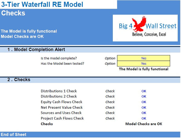 3-Tier Waterfall Real Estate Model