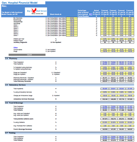 General Hospital Financial Model
