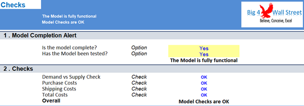 Purchasing Model in Excel