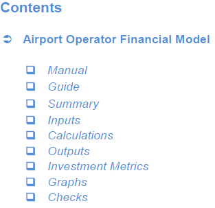 Airport Operator Financial Model
