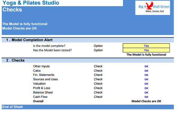 Yoga and Pilates Studio DCF Financial Model