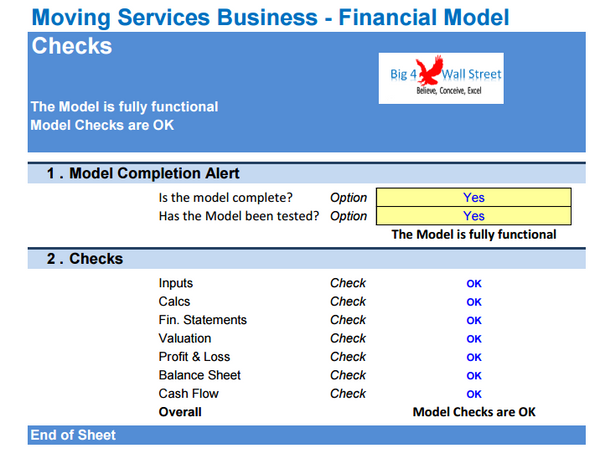 Moving Services Business Financial Model (10+ Yrs DCF and Valuation)