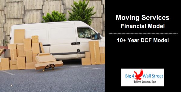 Moving Services Business Financial Model (10+ Yrs DCF and Valuation)