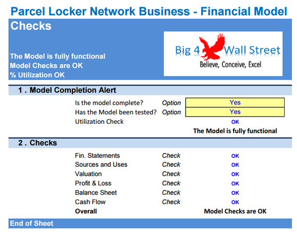 Parcel Locker Network Business Financial Model (10+ Yrs. DCF and Valuation)