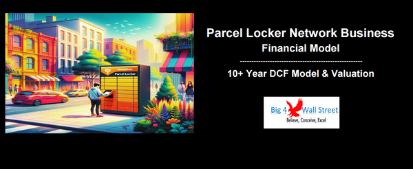 Parcel Locker Network Business Financial Model (10+ Yrs. DCF and Valuation)