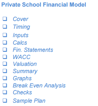 Private School Financial Model - 10+ Year DCF & Valuation