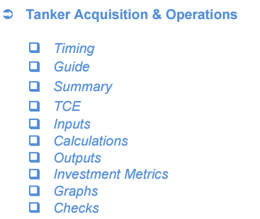 Tanker Acquisition & Operations - DCF 30Y Financial Model